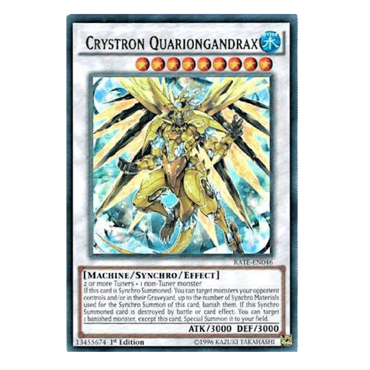 Crystron Quariongandrax - RATE-EN046 - Ultra Rare - 1st Edition