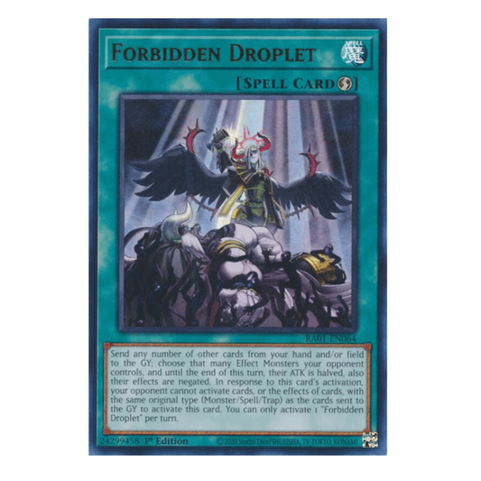 Forbidden Droplet - RA01-EN064 - Ultra Rare - 1st Edition