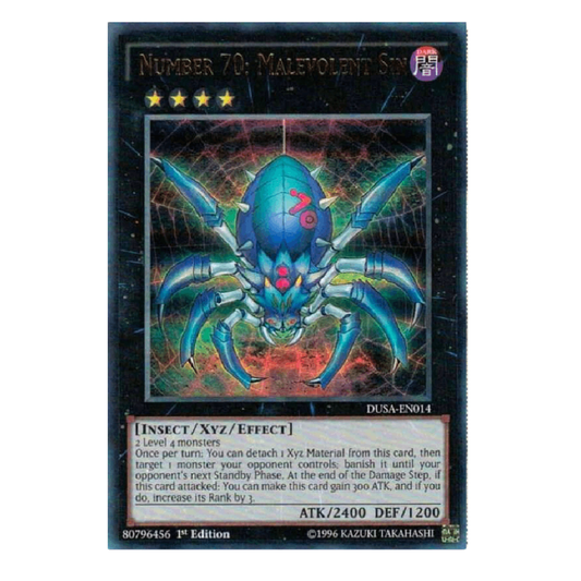 Number 70: Malevolent Sin  - DUSA-EN014 - Ultra Rare - 1st Edition
