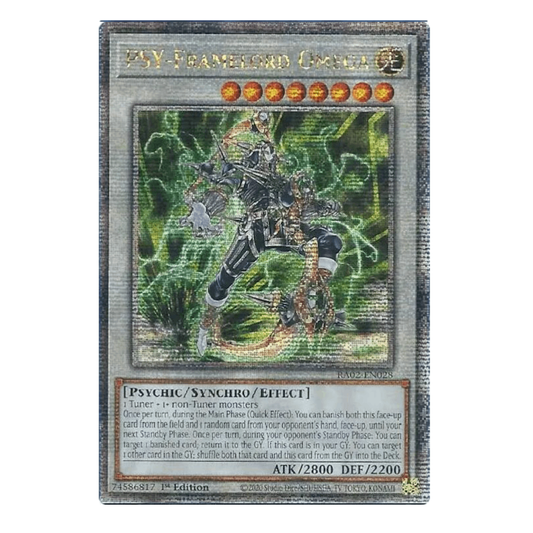 PSY-Framelord Omega - RA02-EN028 - Quarter Century Secret Rare - 1st Edition