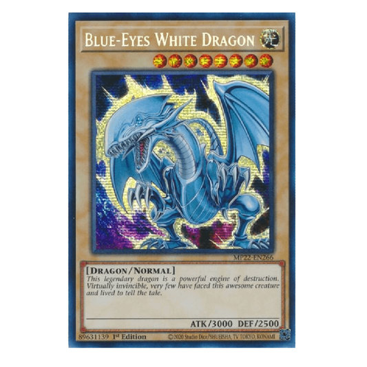 Blue-Eyes White Dragon - MP22-EN266 - Secret Rare - 1st Edition
