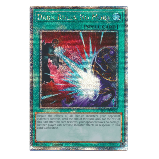 Dark Ruler No More - RA01-EN060 - Quarter Century Secret Rare - 1st Edition