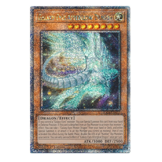 Galaxy-Eyes Afterglow Dragon - RA01-EN017 - Quarter Century Secret Rare - 1st Edition