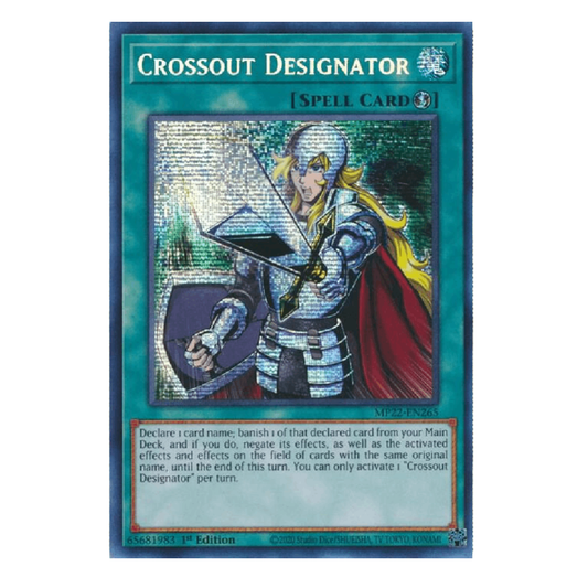 Crossout Designator - RA02-EN063 - Prismatic Secret Rare - 1st Edition
