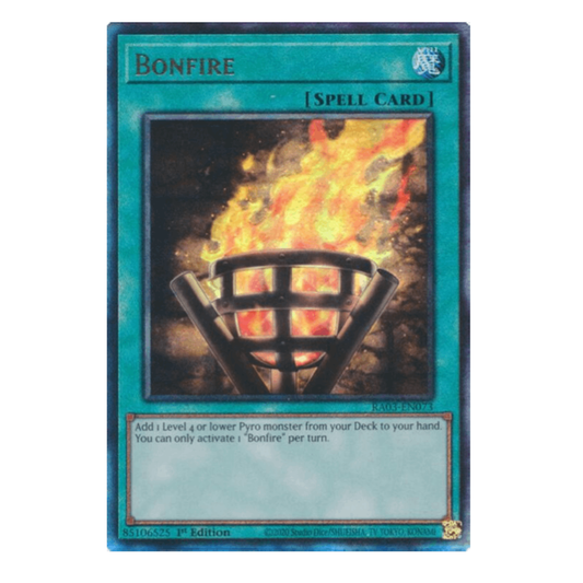 Bonfire - RA03-EN073 - Prismatic Ultimate Rare - 1st Edition