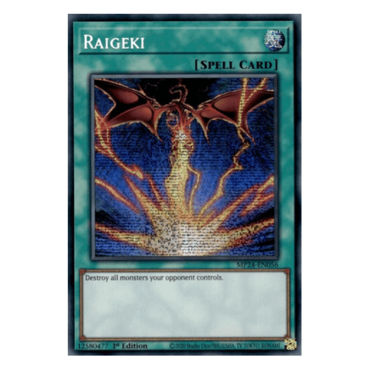 Raigeki (Alt Art) - MP24-EN056 - Prismatic Secret Rare - 1st Edition