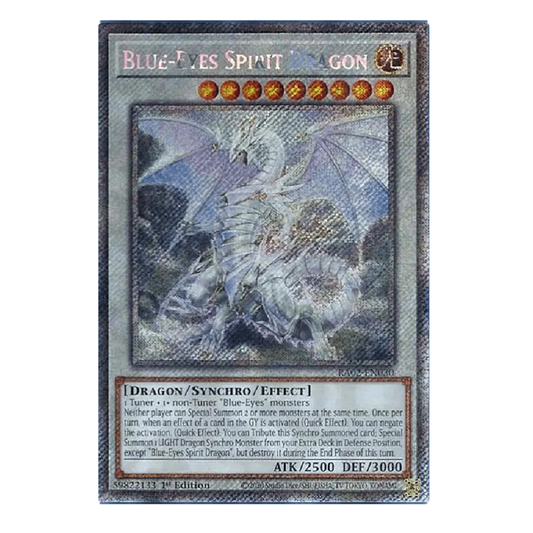 Blue-Eyes Spirit Dragon - RA02-EN030 - Platinum Secret Rare - 1st Edition