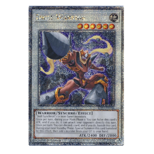Drill Warrior  - RA03-EN232 - Quarter Century Secret Rare - 1st Edition