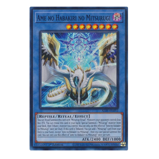 Ame no Habakiri no Mitsurugi - ALIN-EN092 - Super Rare - 1st Edition