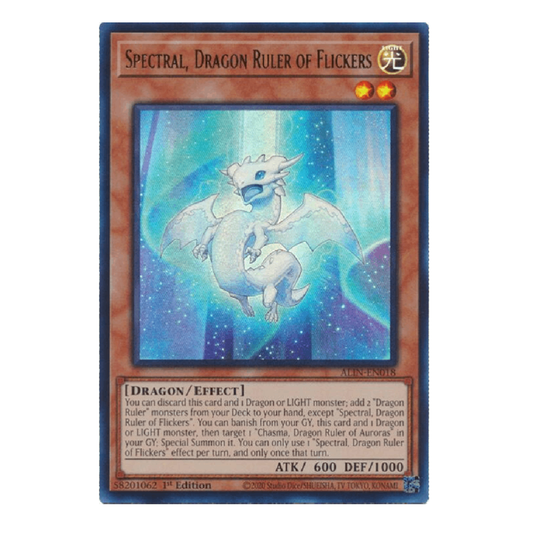 Spectral, Dragon Ruler of Flickers - ALIN-EN018 - Ultra Rare - 1st Edition