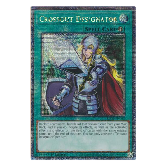 Crossout Designator - RA02-EN063 - Quarter Century Secret Rare - 1st