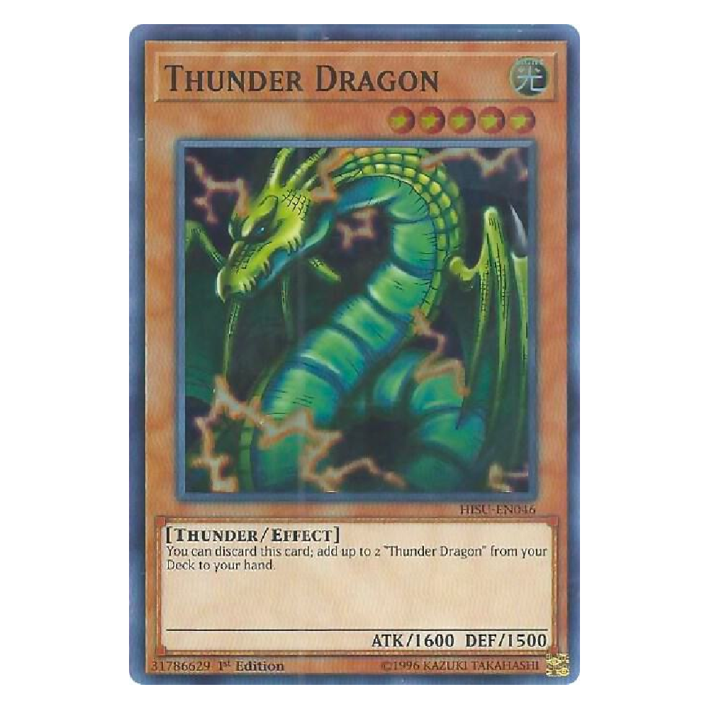 Thunder Dragon - HISU-EN046 - Super Rare - 1st