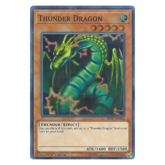 Thunder Dragon - HISU-EN046 - Super Rare - 1st