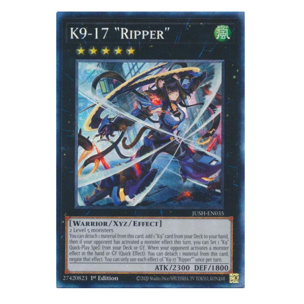 K9-17 "Ripper" - JUSH-EN035 - Collector's Rare - 1st Edition