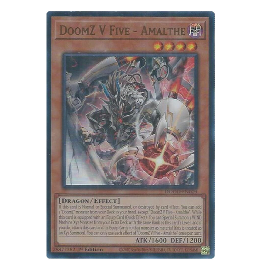 DoomZ V Five - Amalthe - DOOD-EN009 - Ultra Rare - 1st Edition