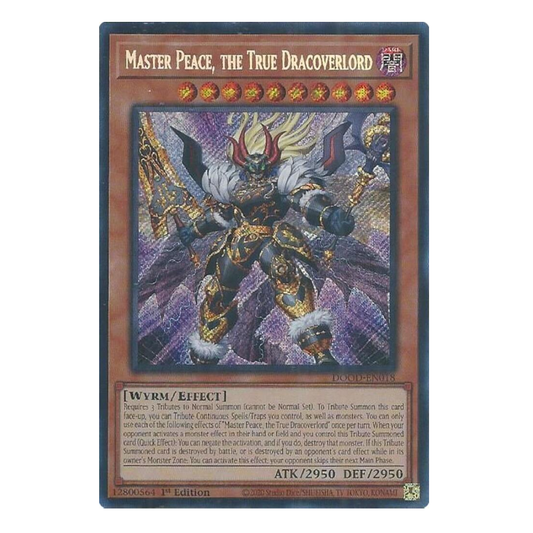 Master Peace, The True Dracoverlord - DOOD-EN018 - Secret Rare - 1st Edition