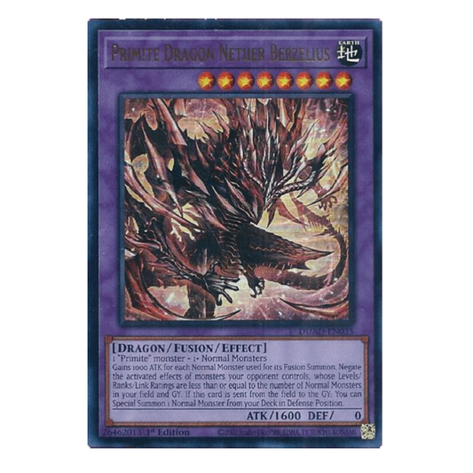 Primite Dragon Nether Berzelius - DUAD-EN035 - Ultra Rare - 1st Edition