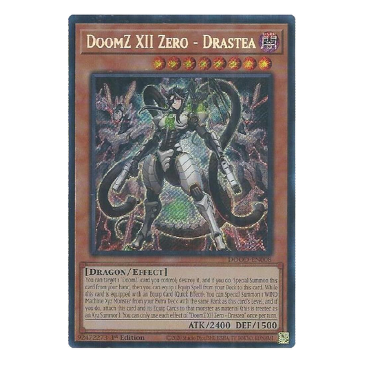 DoomZ XII Zero - Drastea - DOOD-EN008 - Secret Rare - 1st Edition