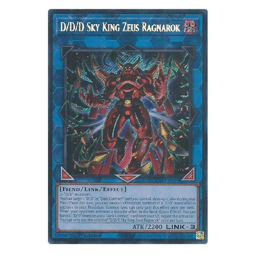 D/D/D Sky King Ragnarok - DOOD-EN049 - Secret Rare - 1st Edition