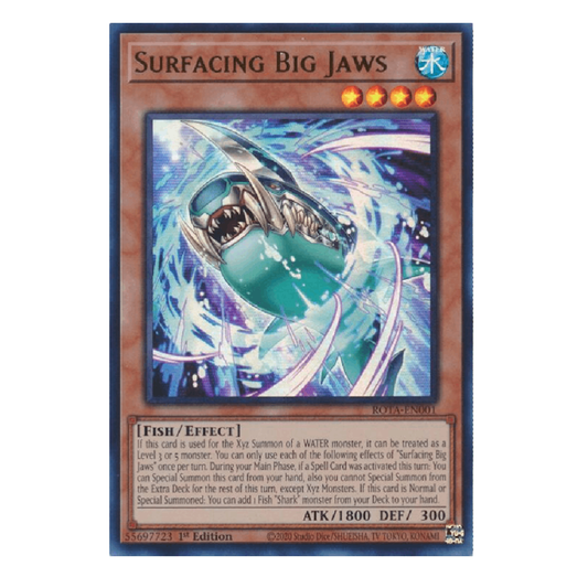 Surfacing Big Jaws - ROTA-EN001 - Ultra Rare - 1st Edition