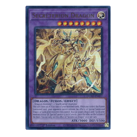 Secreterion Dragon - DUAD-EN037 - Ultra Rare - 1st Edition