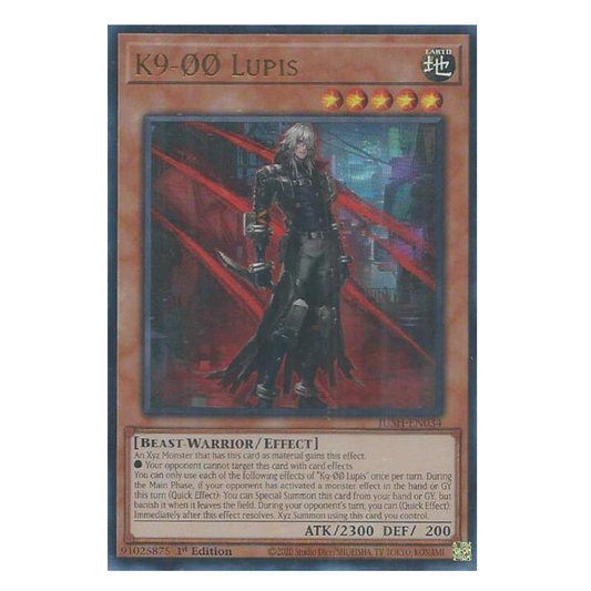 K9-00 Lupis - JUSH-EN034 - Ultra Rare - 1st Edition