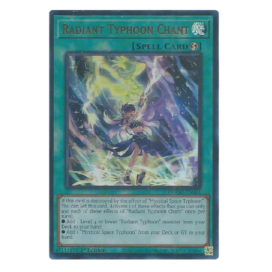 Radiant Typhoon Chant - DOOD-EN061 - Ultra Rare - 1st Edition