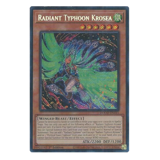 Radiant Typhoon Krosea - DOOD-EN015 - Ultra Rare - 1st Edition