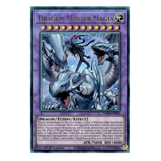 Dragon Master Magia - RA04-EN055 - Prismatic Ultimate Rare - 1st Edition
