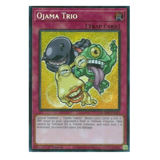 Ojama Trio (Alt Art) - BLMM-EN010 - Secret Rare - 1st Edition