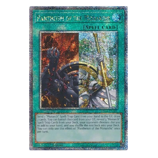 Pantheism of the Monarchs - RA04-EN261 - Quarter Century Secret Rare - 1st Edition