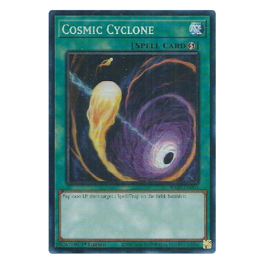 Cosmic Cyclone - RA02-EN062 - Prismatic Collector's Rare - 1st Edition