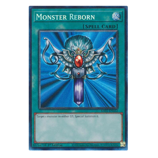 Monster Reborn - RA03-EN052 - Prismatic Collector's Rare - 1st Edition