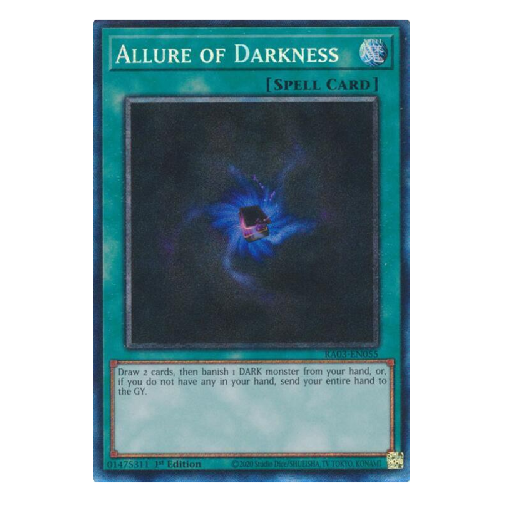 Allure of Darkness - RA03-EN055 - Prismatic Collector's Rare - 1st Edition