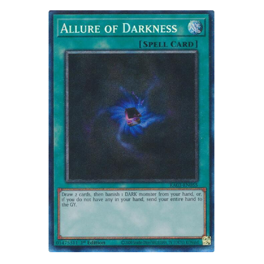 Allure of Darkness - RA03-EN055 - Prismatic Collector's Rare - 1st Edition