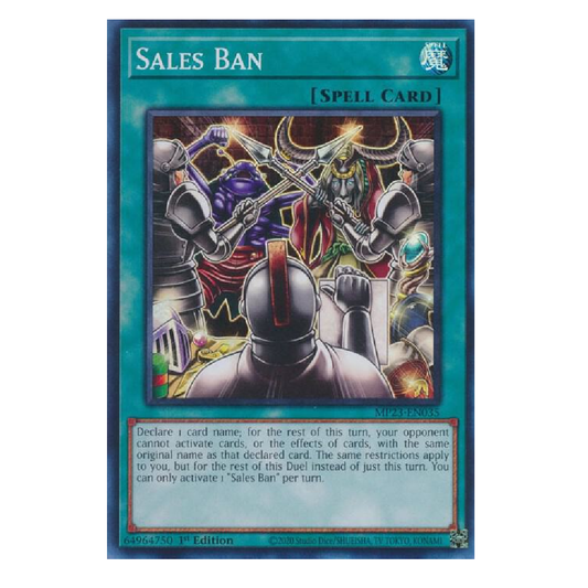Sales Ban - MP23-EN035 - Super Rare - 1st Edition