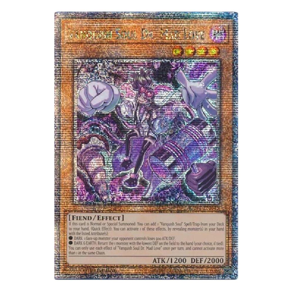 Vanquish Soul Dr. Mad Love - RA04-EN045 - Quarter Century Secret Rare - 1st Edition