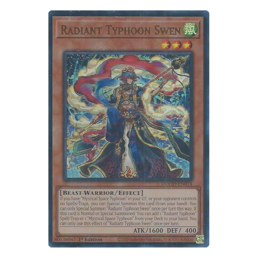 Radiant Typhoon Swen - DOOD-EN014 - Ultra Rare - 1st Edition