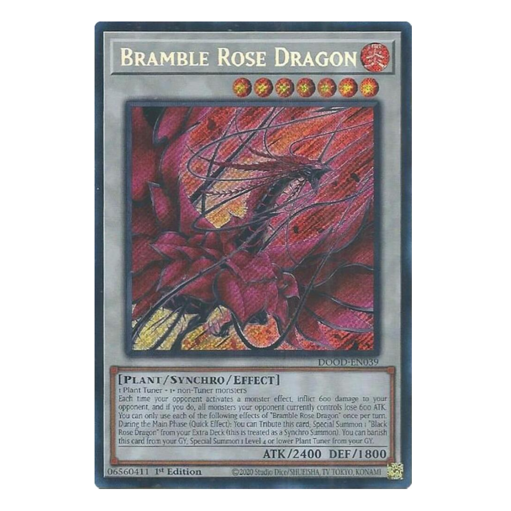Bramble Rose Dragon - DOOD-EN039 - Secret Rare - 1st Edition