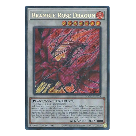 Bramble Rose Dragon - DOOD-EN039 - Secret Rare - 1st Edition