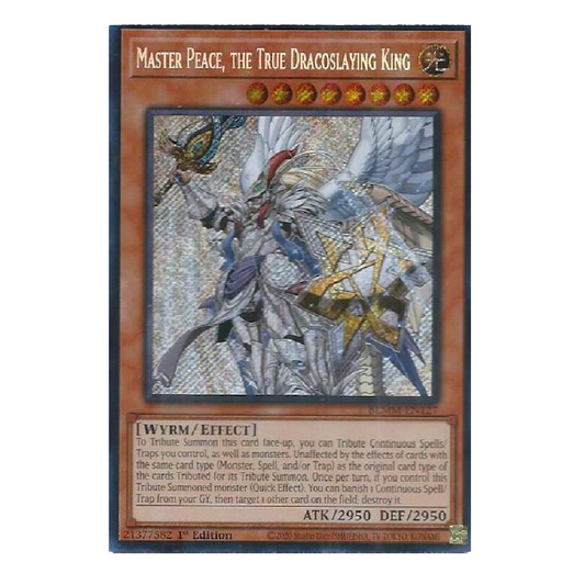 Master Peace, The True Dracoslaying King - BLMM-EN127 - Secret Rare - 1st Edition