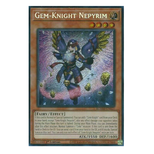 Gem-Knight Nepyrim - BLMM-EN021 - Secret Rare - 1st Edition