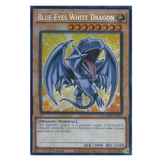 Blue-Eyes White Dragon - BLMM-EN001 - Secret Rare - 1st Edition