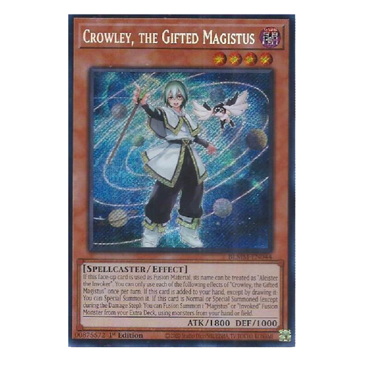Crowley, The Gifted Magistus - BLMM-EN044 - Secret Rare - 1st Edition