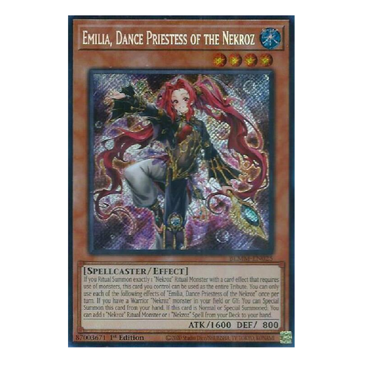 Emilia, Dance Priestess of the Nekroz - BLMM-EN025 - Secret Rare - 1st Edition