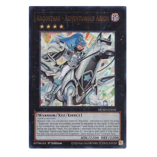 Argostars - Adventurous Arion - DUAD-EN045 - Ultra Rare - 1st Edition