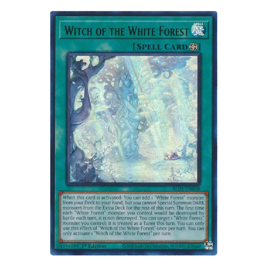 Witch of the White Forest - ALIN-EN058 - Ultra Rare - 1st Edition