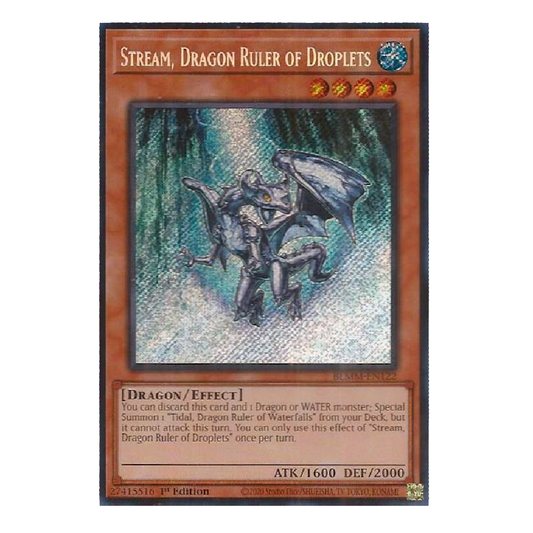 Stream, Dragon Ruler of Droplets - BLMM-EN122 - Secret Rare - 1st Edition