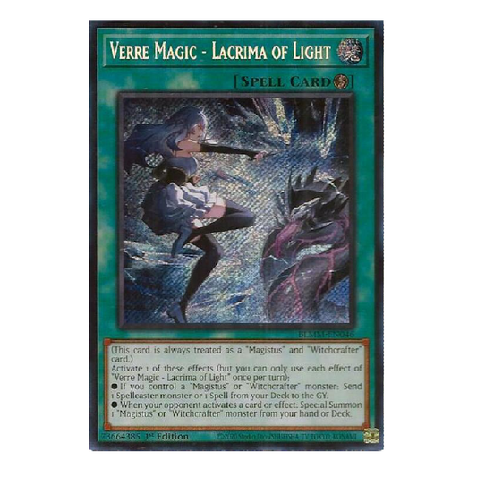 Verre Magic - Lacrima of Light - BLMM-EN046 - Secret Rare - 1st Edition