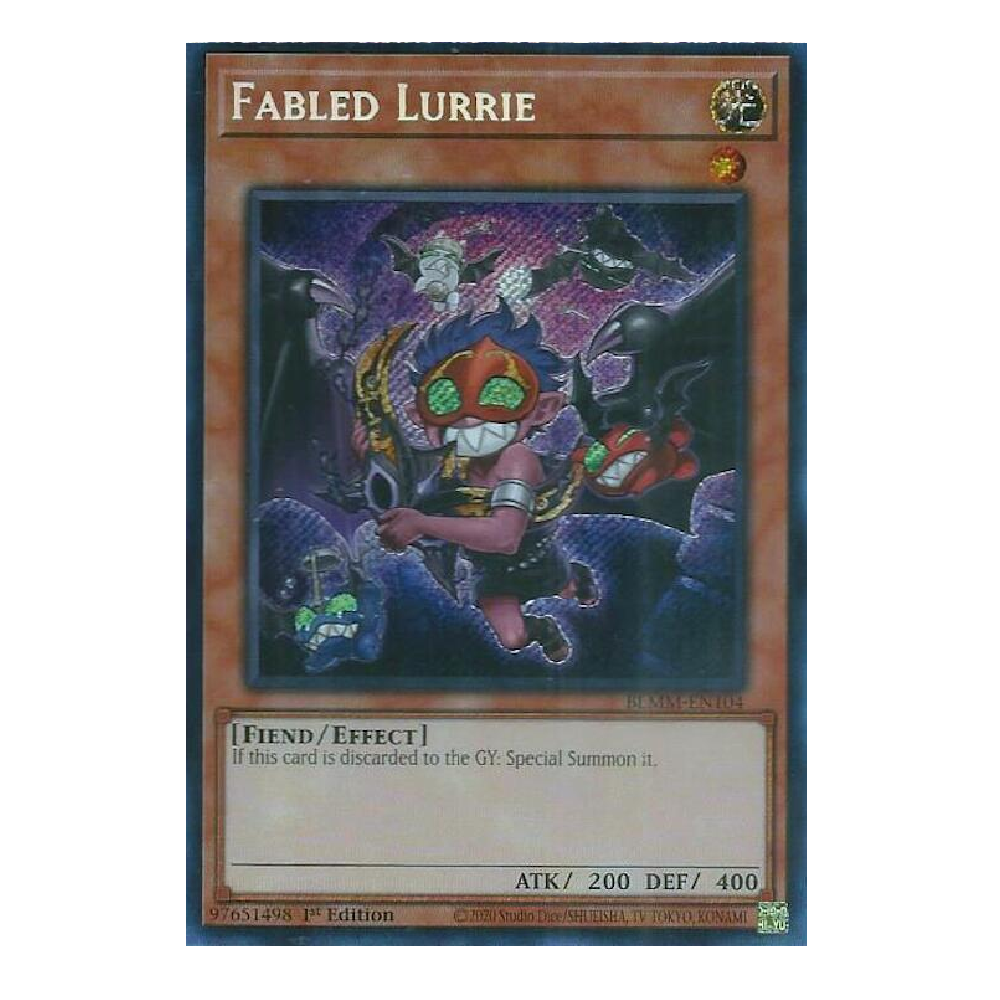 Fabled Lurrie (Alt Art) - BLMM-EN104 - Secret Rare - 1st Edition